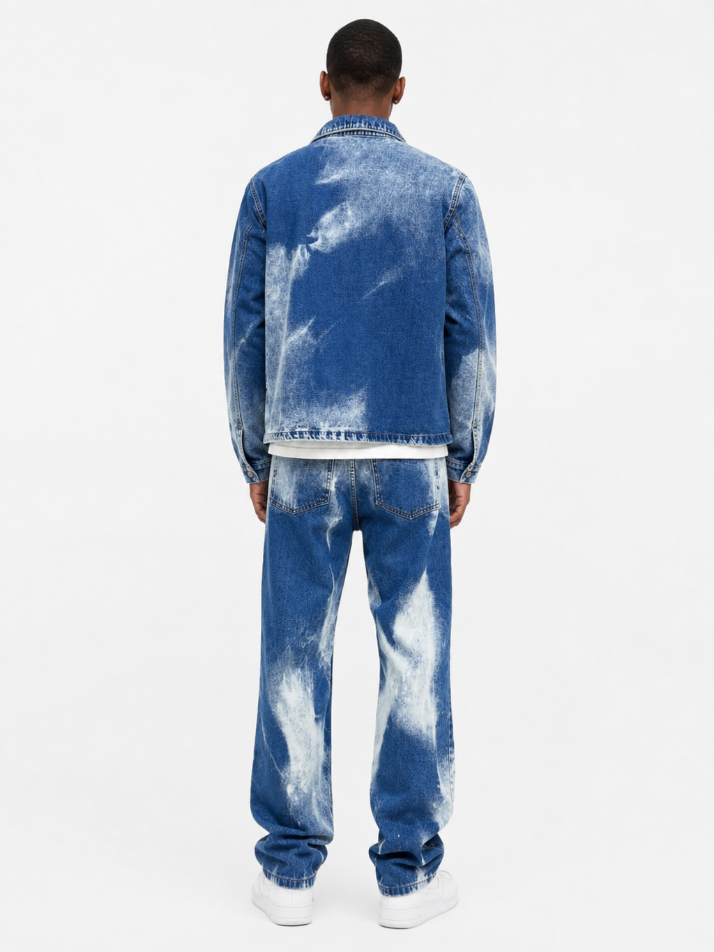 Completo Denim Uomo Blu Slavato Made in Italy