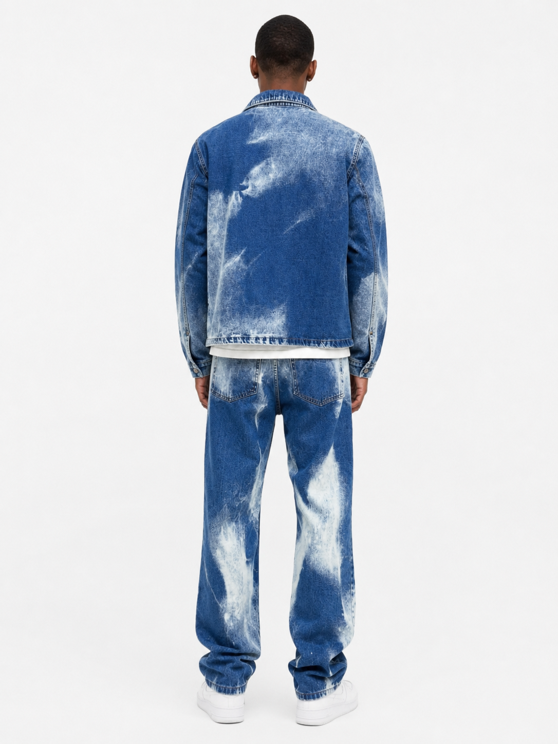 Completo Denim Uomo Blu Slavato Made in Italy