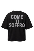 Black Oversize T-shirt "Come Ti Soffro"
