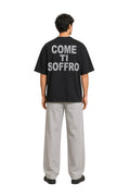 Black Oversize T-shirt "Come Ti Soffro"