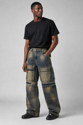Jeans Cargo 2-in-1 Convertibili in Jorts