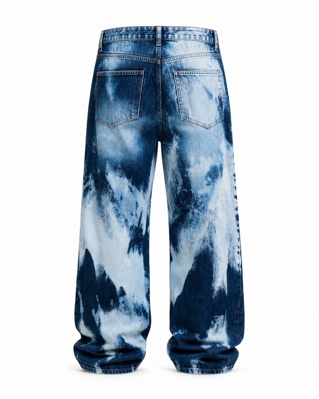 Jeans Baggy Bleach Splash – Made in Italy