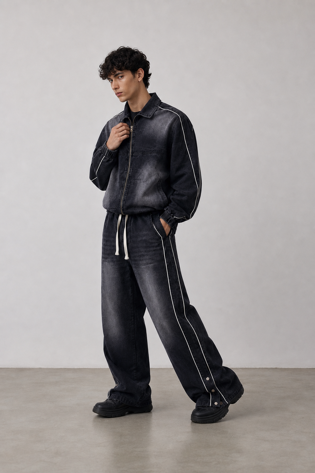 Completo Denim Black – Giacca & Pantalone