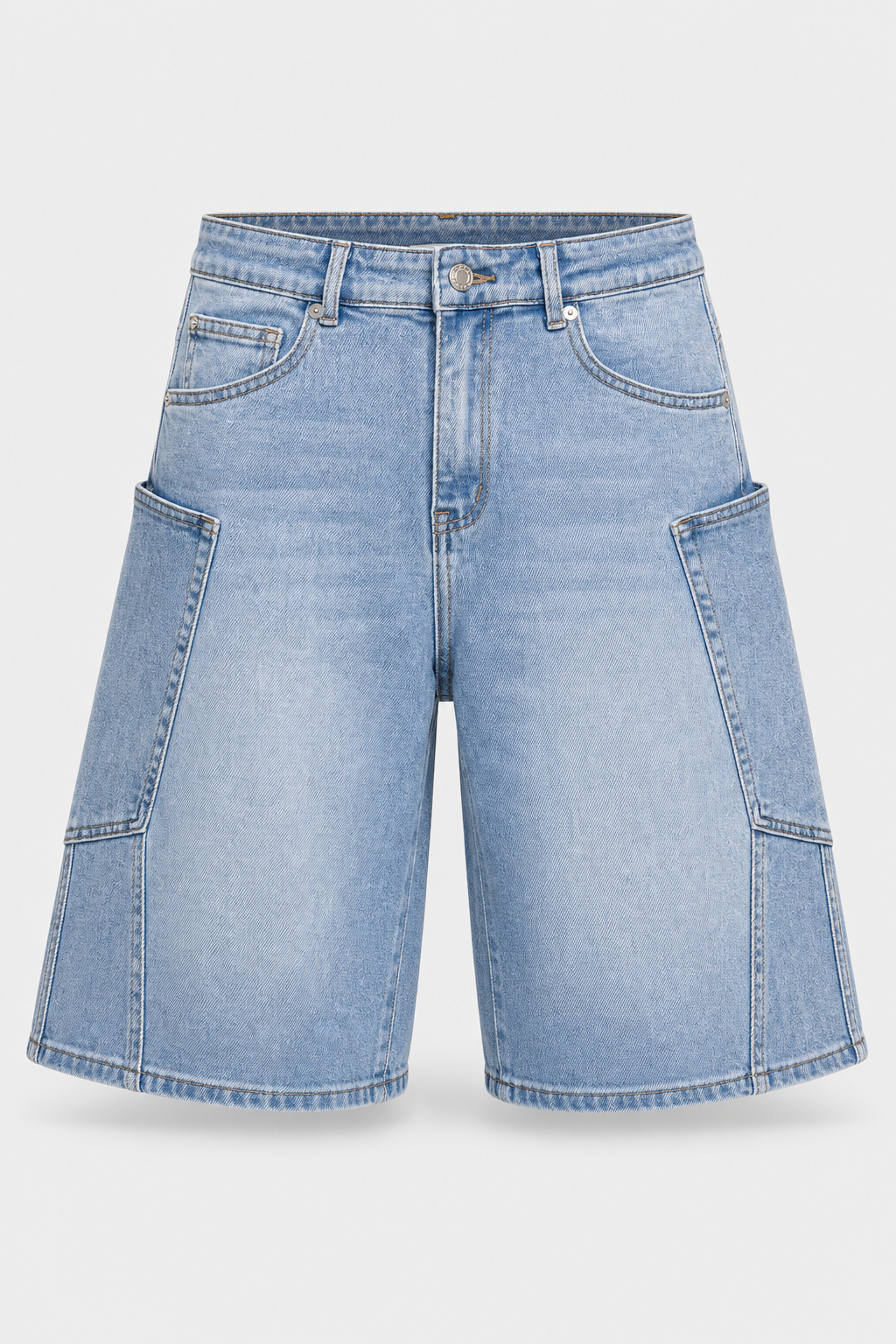 Jorts Baggy Wrap Pocket Light Blue