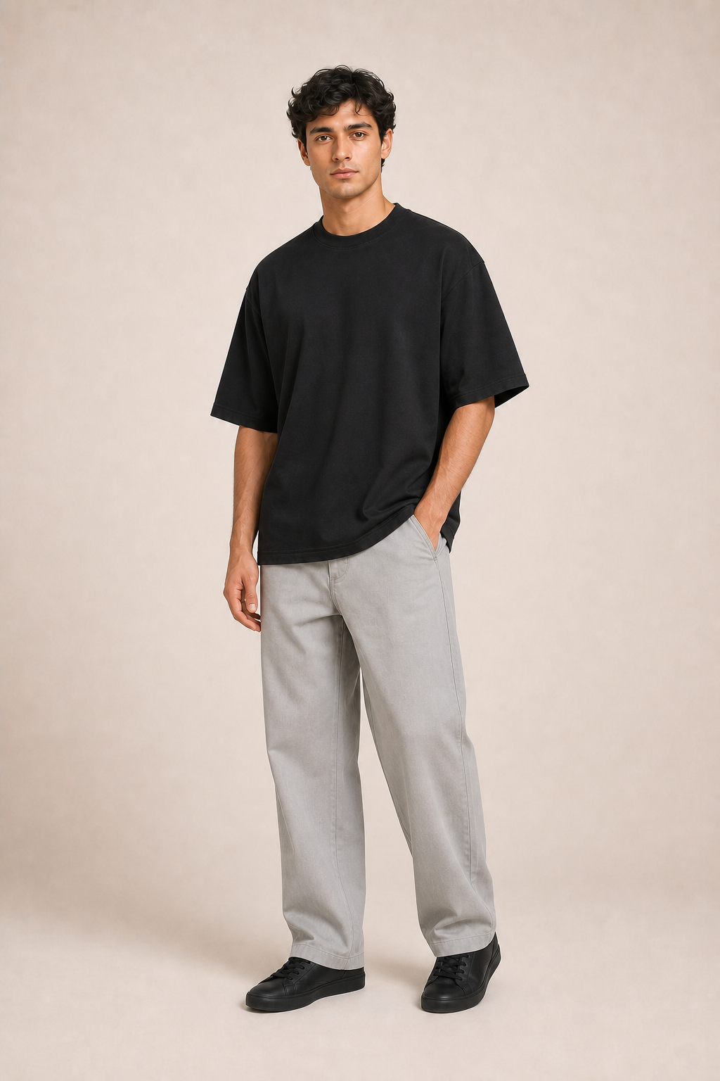 T-shirt Oversize Nera "Come Ti Soffro"