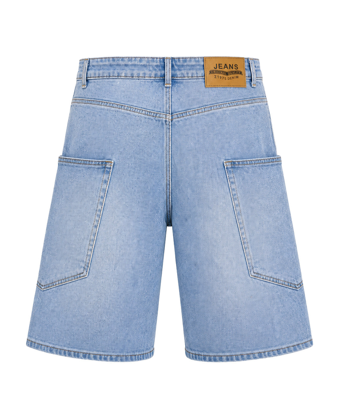 Jorts baggy uomo azzurri – Maxi tasche avvolgenti
