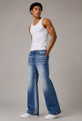 Jeans Wide Leg Bicolore – Made in Italy