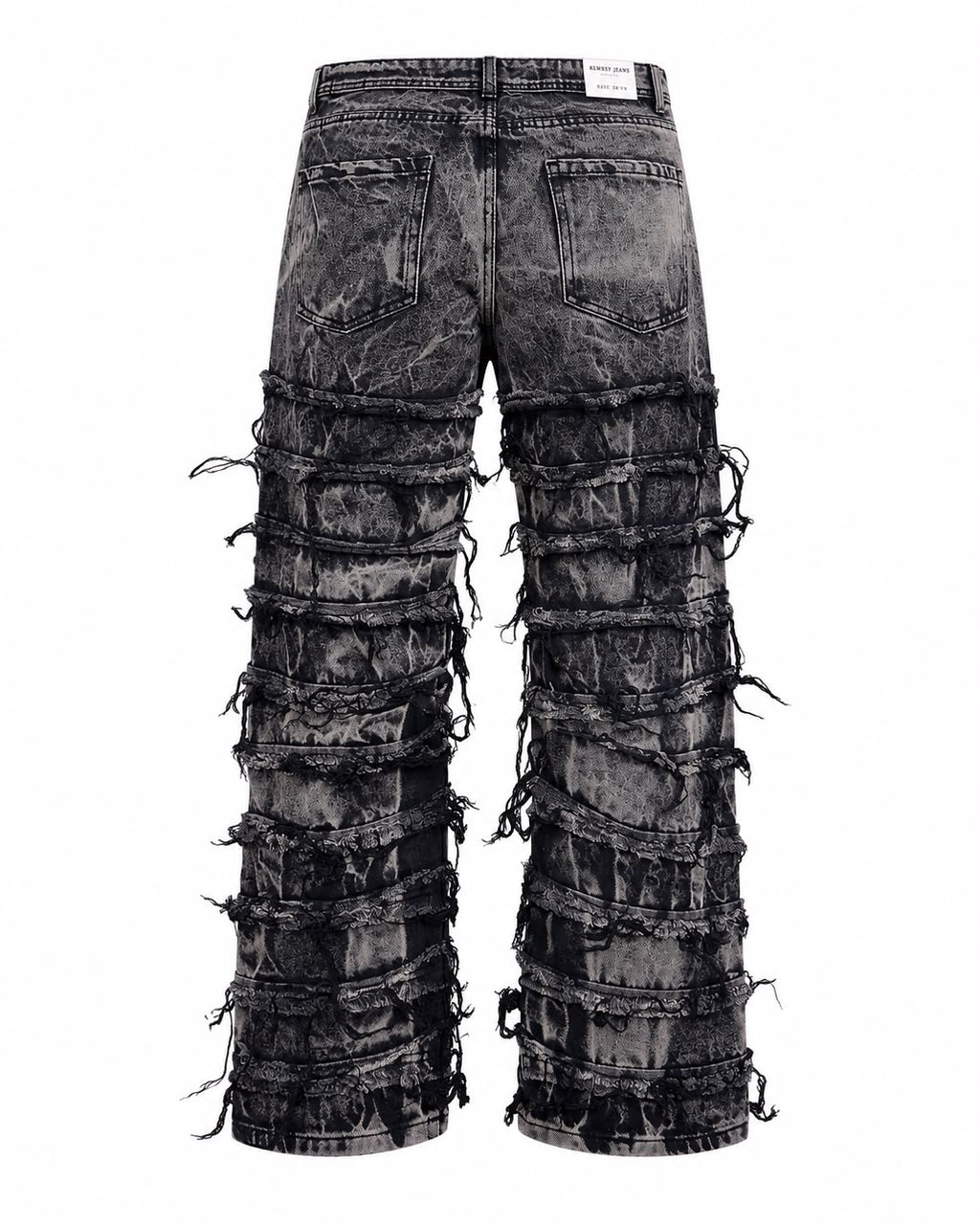 Jeans Baggy Black frayed