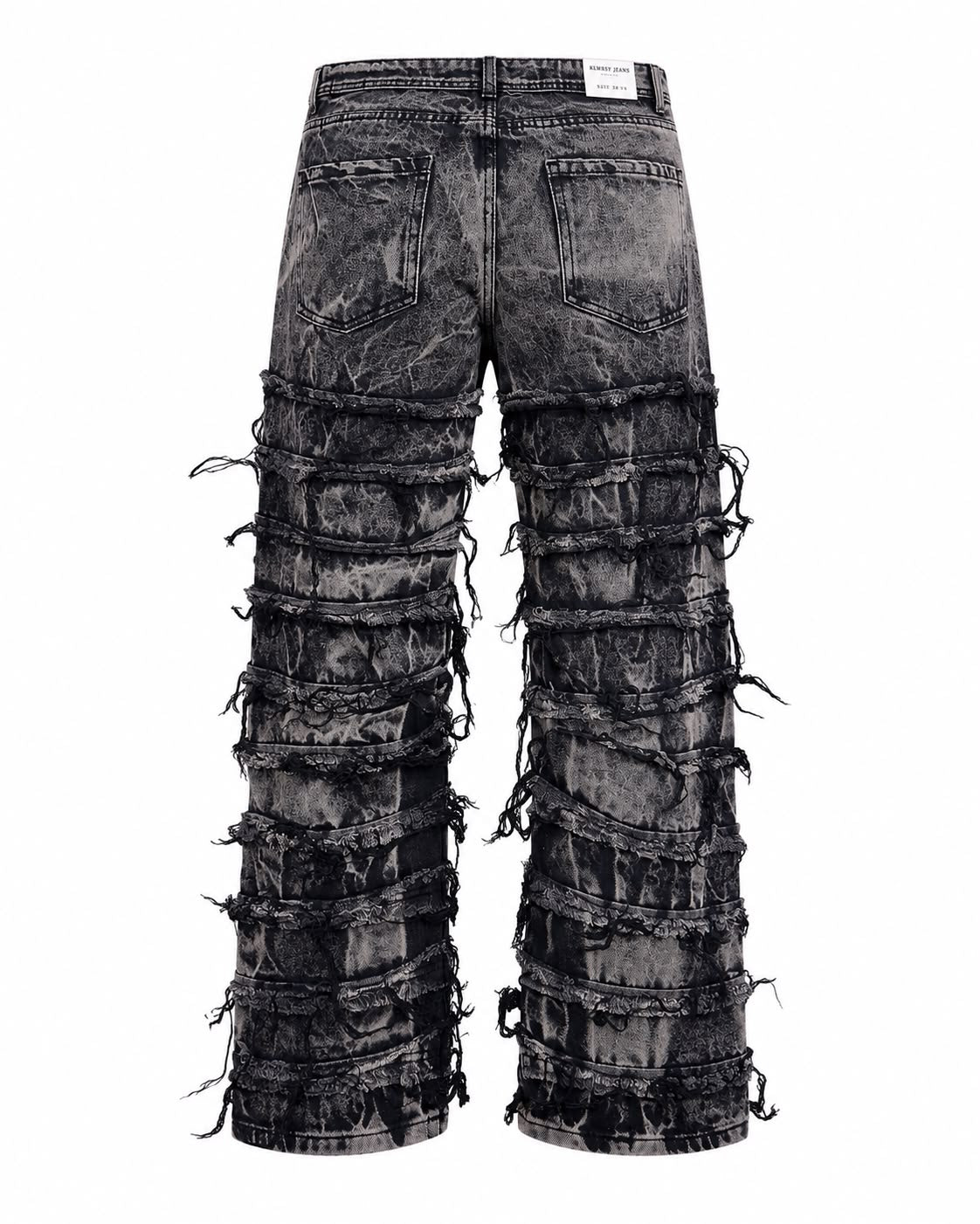 Jeans Baggy Black frayed