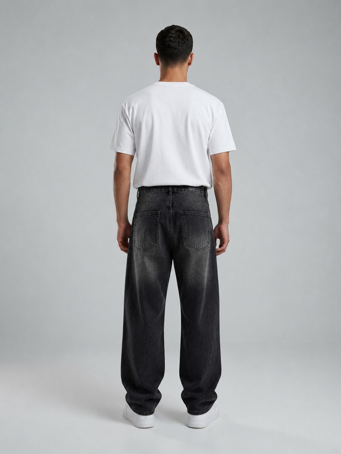 Jeans Baggy Balloon Nero Patchwork – RIFTED