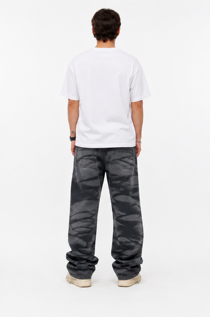 Jeans Baggy Shadow Wash – Made in Italy